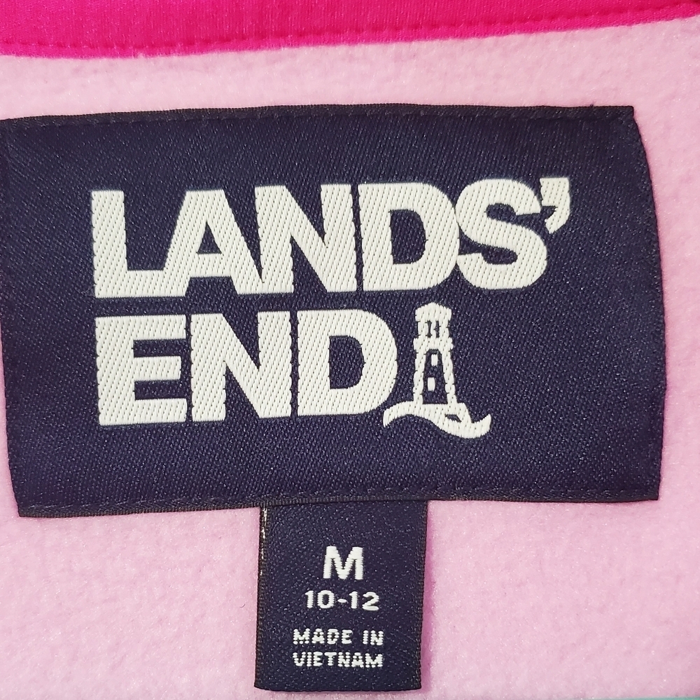 SOLD Lands' End Pink Fleece - Picture 2 of 4